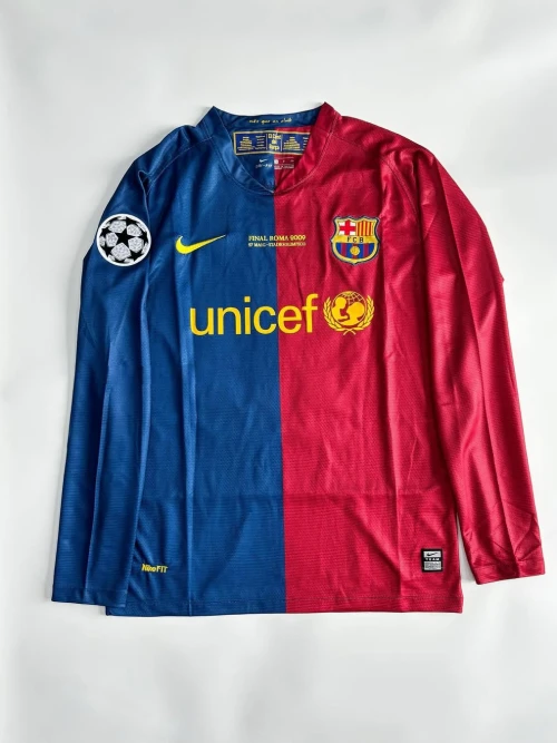 2008/09 BARCELONA HOME SHIRT FULL SLEEVE