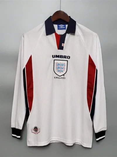 1998 ENGLAND HOME SHIRT FULL SLEEVE